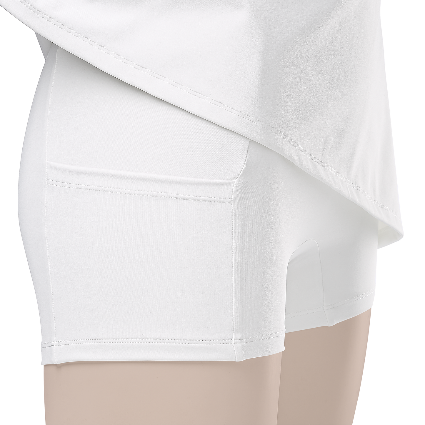 THE SNOWDROP ACTIVE MINI DRESS | MARSHMALLOW FLUFF