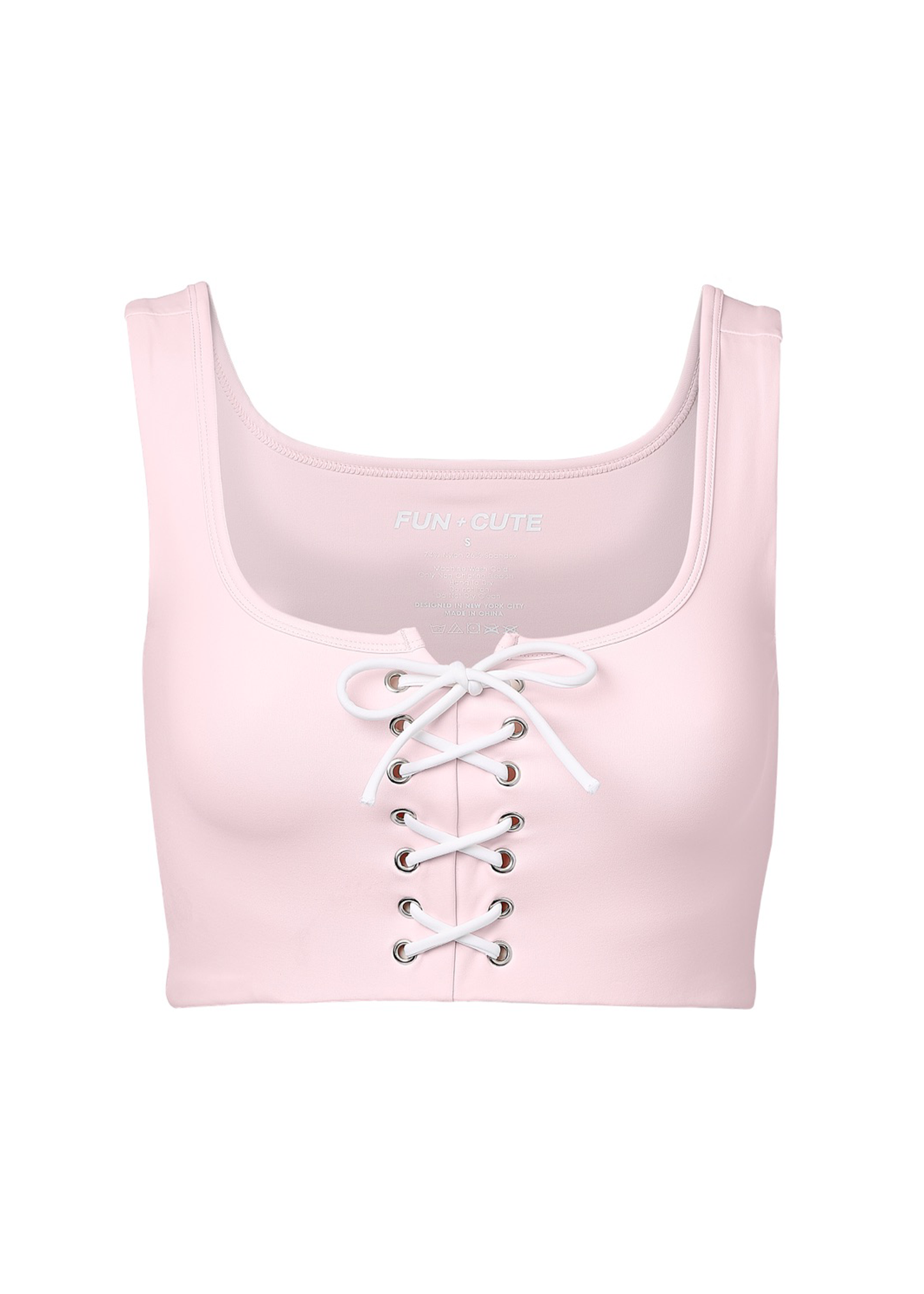 MOONFLOWER SPORTS BRA - PINK FROSTING